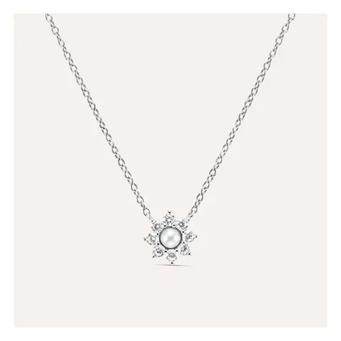 Stroili Silver Pearls Collana con cubic zirconia e perla Argento 925 1691444