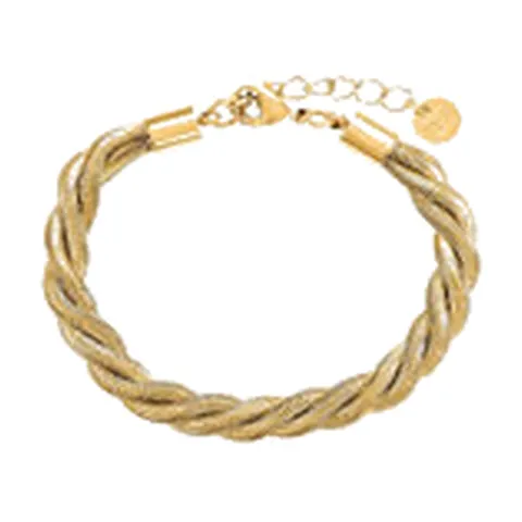 Stroili Radiance Collection Bracciale dorato snake a intreccio Acciaio 1694695