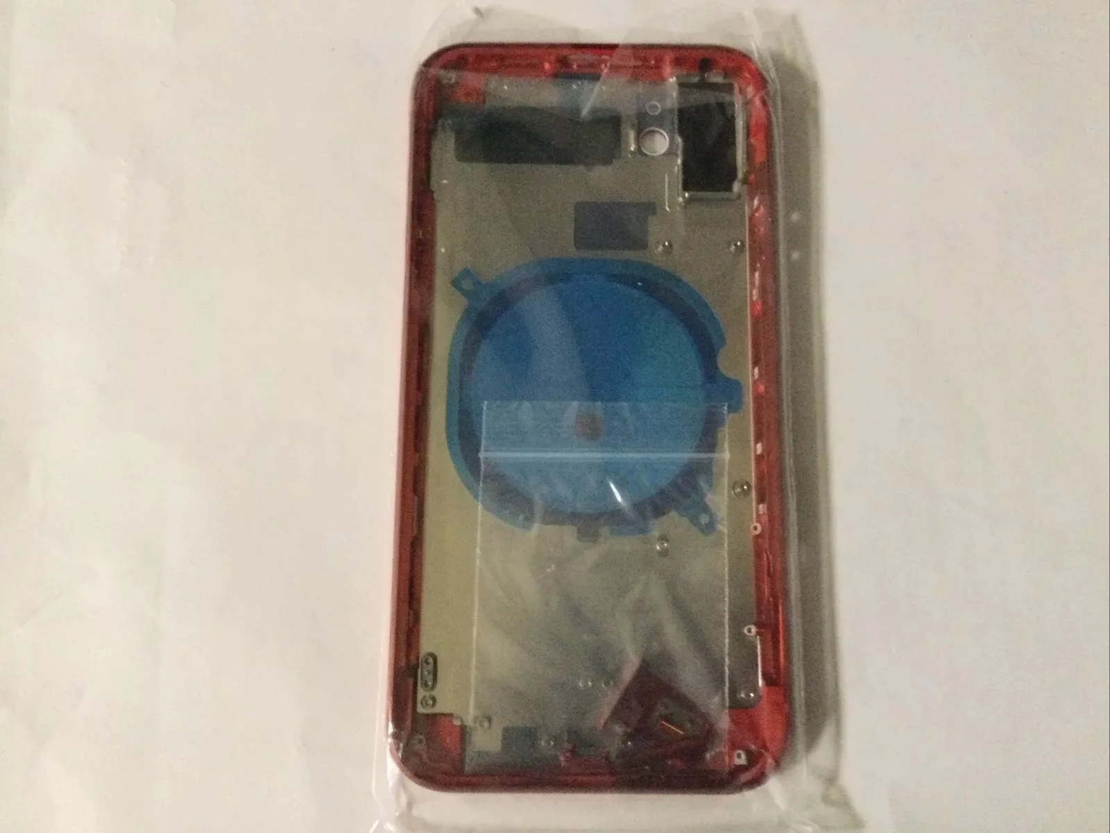 Compatibile Apple scocca Chassis Struttura Coperchio Iphone 11 Sim Slot Rosso