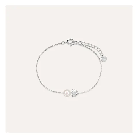 Stroili Silver Pearls Bracciale con cubic zirconia e perla Argento 925 1691452