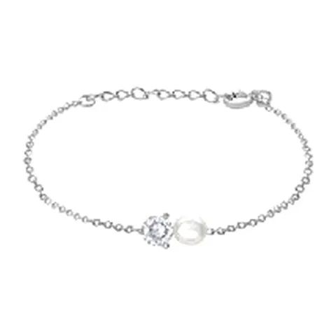 Stroili Silver Pearls Bracciale con cubic zirconia e perla Argento 925 1691452
