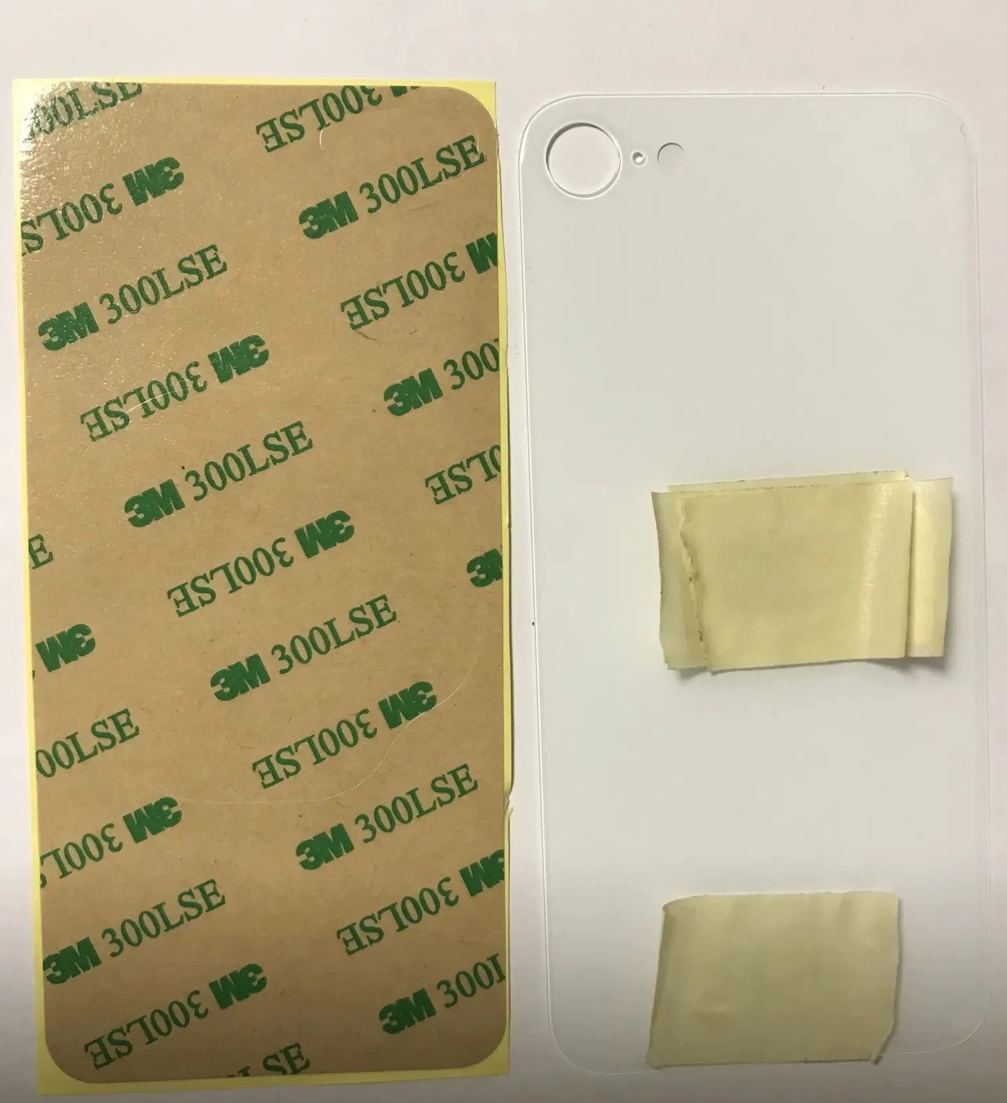Back vetro Scocca Posteriore Per iPhone SE 2020 2022, Bianco Foro Big
