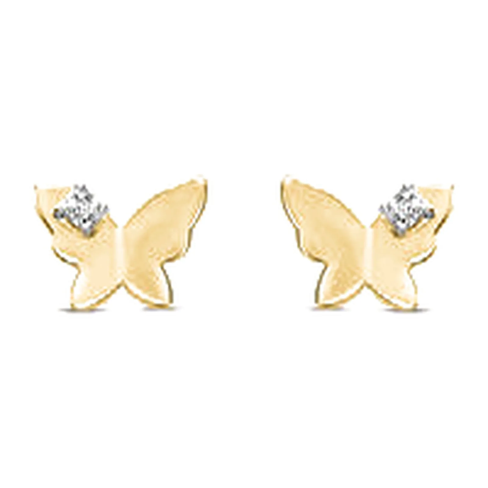Stroili Mon Petit Precious Orecchini farfalla con diamante Oro 9kt 1435978