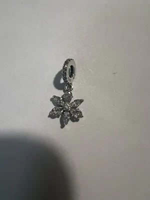 Charm Pendente Fiore in Argento 925 con Zirconi Cubici - LAB22609302136