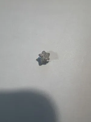 Ciondolo Charm a forma di stella in argento sterling 925 con pavé - LAB22609302140