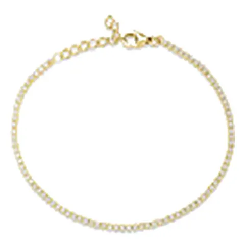 Stroili Silver Elegance Bracciale tennis dorato con cubic Argento 925 1696410