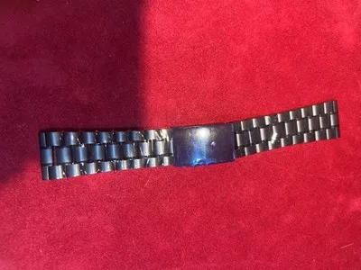Cinturino per Orologio in Acciaio Nero 24mm Nuovo - LAB22609232140