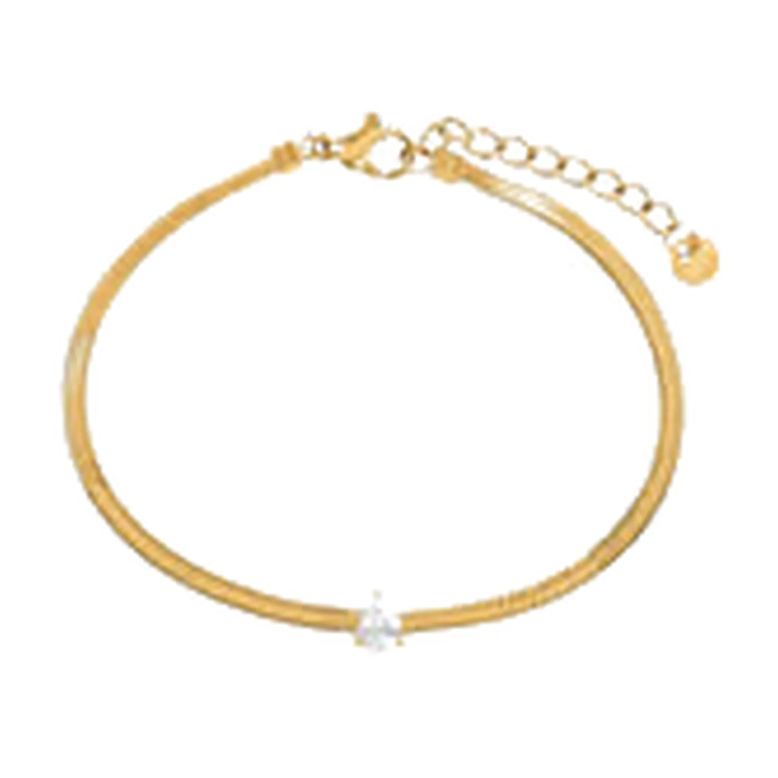 Stroili Radiance Collection Bracciale dorato con goccia Acciaio 1694688