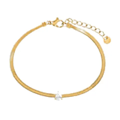 Stroili Radiance Collection Bracciale dorato con goccia Acciaio 1694688