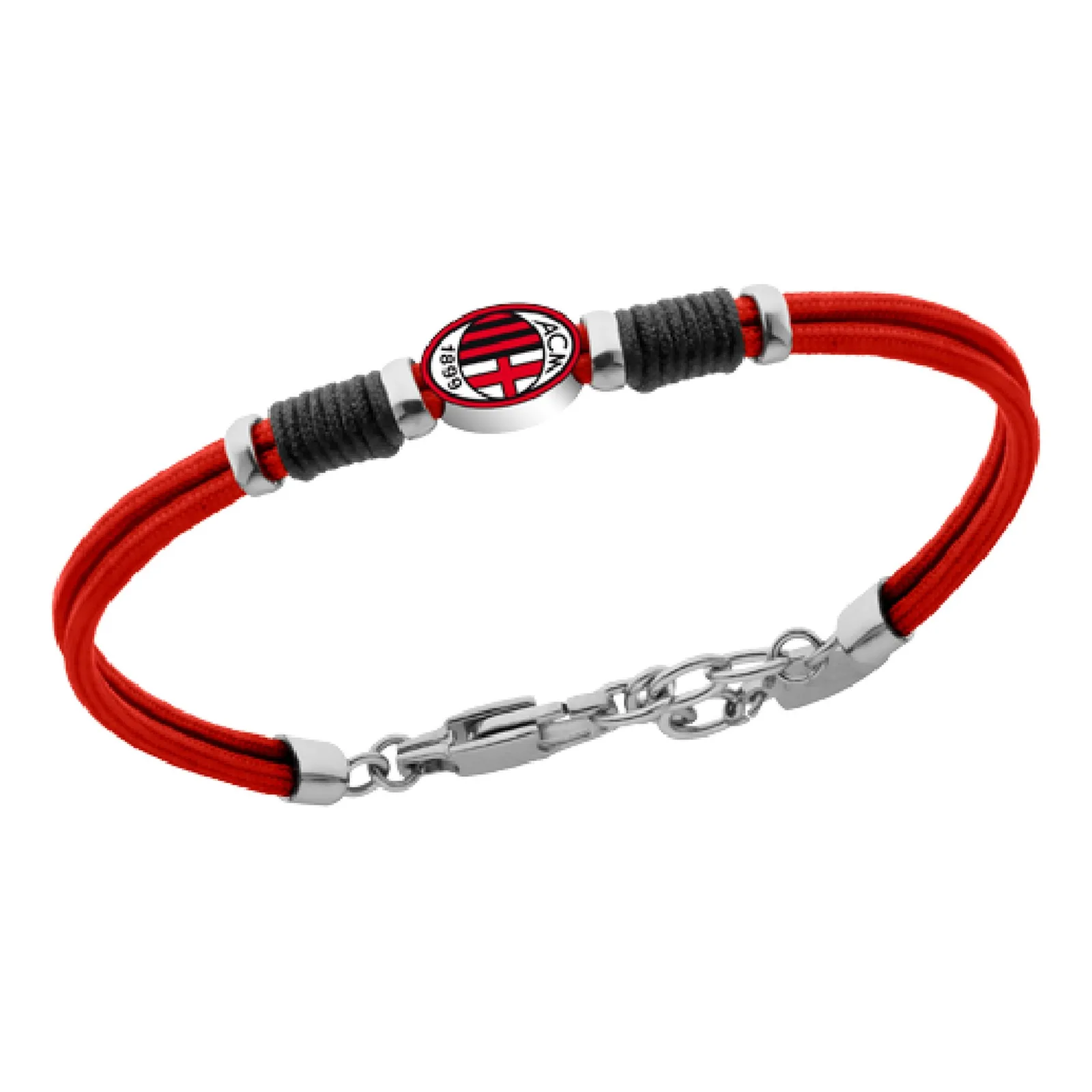 Lowell Bracciale Ufficiale Milan Acciaio 316L B-MB021KCR
