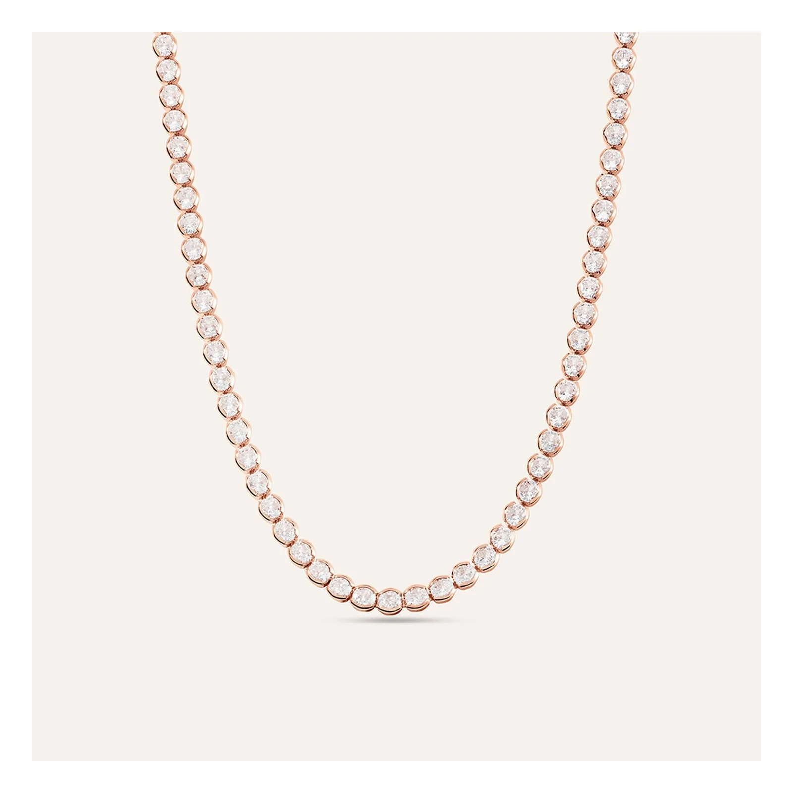 Stroili Romantic Shine Collana tennis cipollina rosata Metallo 1663930