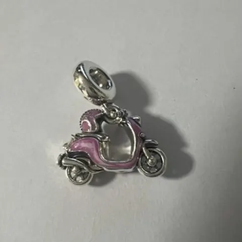 Charm Pendente Scooter Motore Rosa in Argento 925 - LAB22609272142