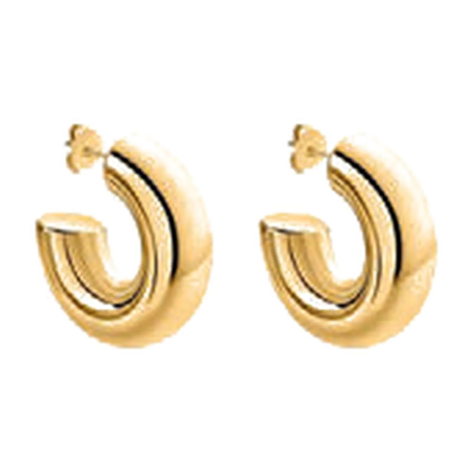 Stroili Radiance Collection Orecchini a cerchio dorati Acciaio 1694671