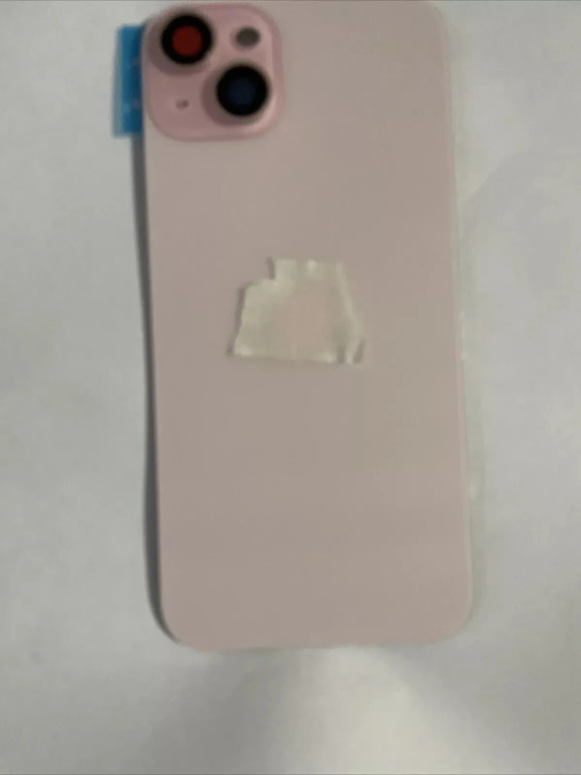 Back vetro Scocca Posteriore Per iPhone 15 Plus Compatibile Magneti Rosa
