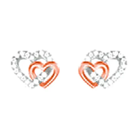 Stroili Silver Moments Orecchini lobo bicolore con cubic Argento 925 1664270