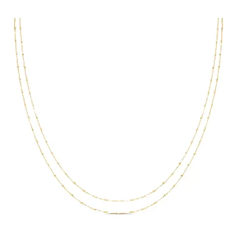 Stroili Silver Collection Collana dorato doppio filo Argento 925 1699983