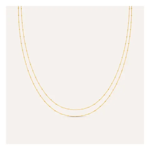 Stroili Silver Collection Collana dorato doppio filo Argento 925 1699983
