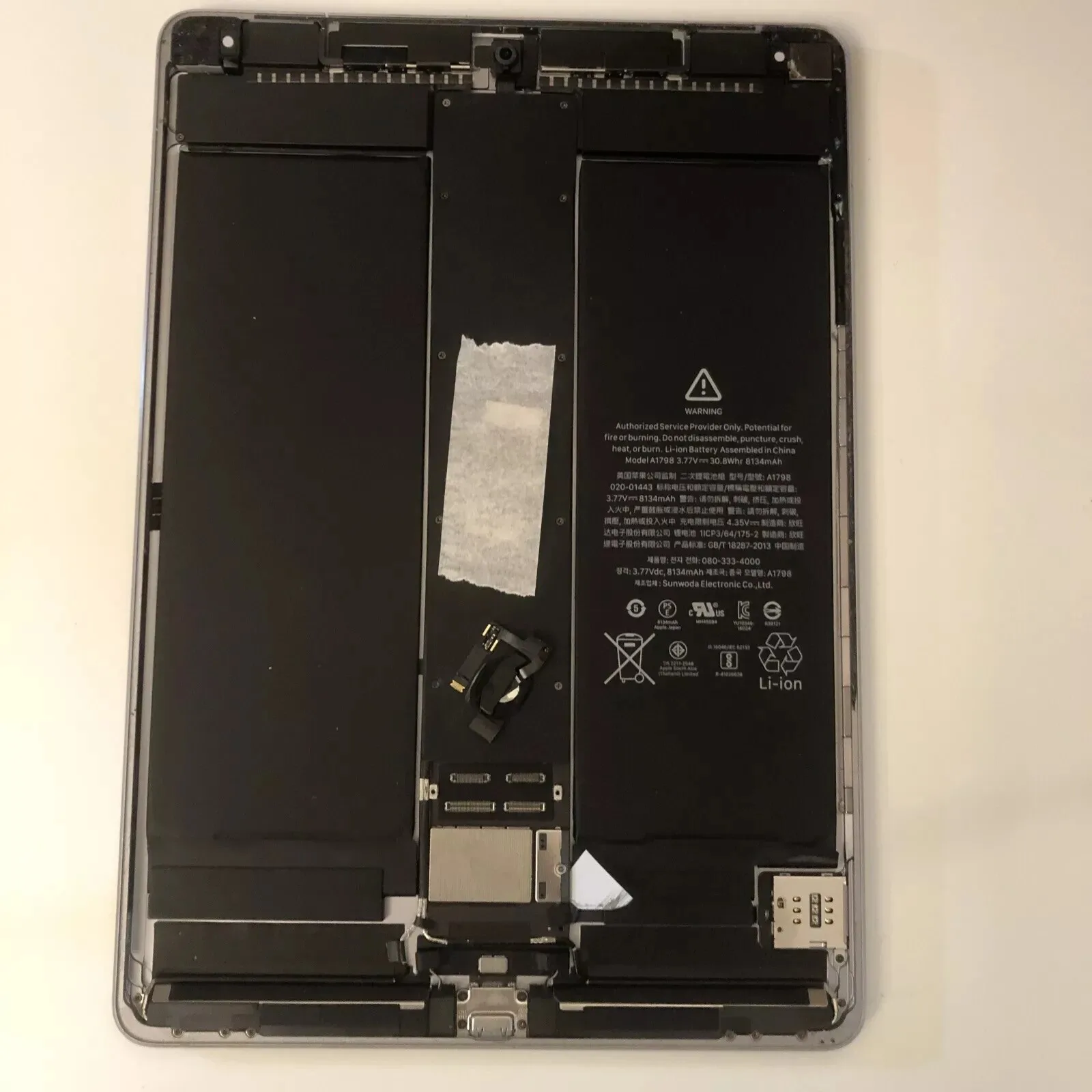 Originale Apple iPad Pro 10.5” A1709 Chassis Scocca Nero Cellular 256 Gb Regalo