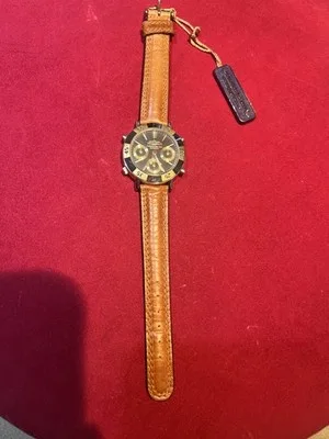 Orologio Cronografo al Quarzo Galanti con Cinturino in Cuoio - 913