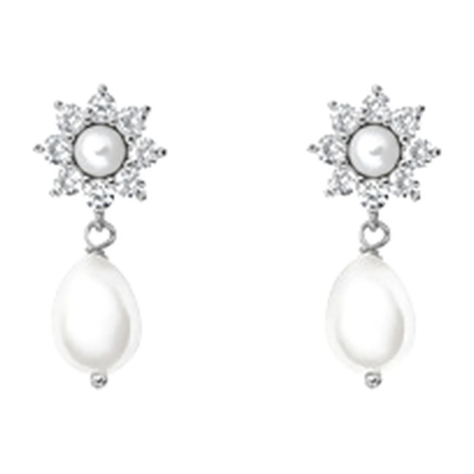 Stroili Silver Pearls Orecchini pendenti con cubic zirconia Argento 925 1691443