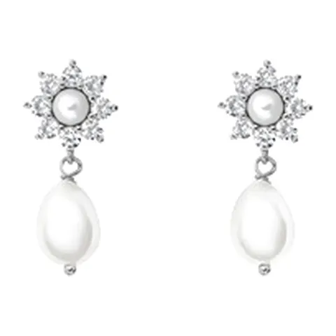 Stroili Silver Pearls Orecchini pendenti con cubic zirconia Argento 925 1691443