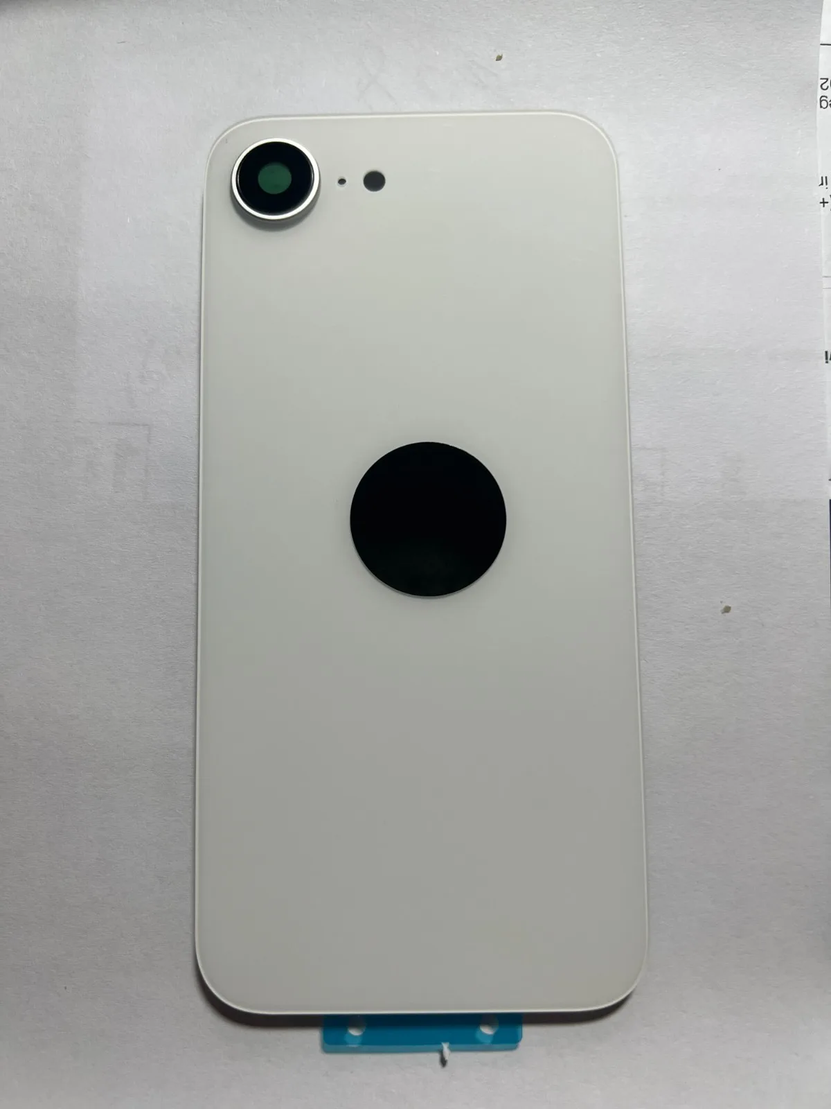 Back vetro Scocca Posteriore Per iPhone 16e E Compatibile Magneti Bianco