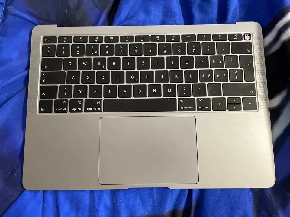 Apple Macbook Air 13” A1932 Tastiera Touchpad Scocca Nero Grigio German Qwertz A