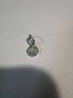 Charm Pendente Conchiglia in Argento 925 con Zirconi Cubici - LAB22609302132