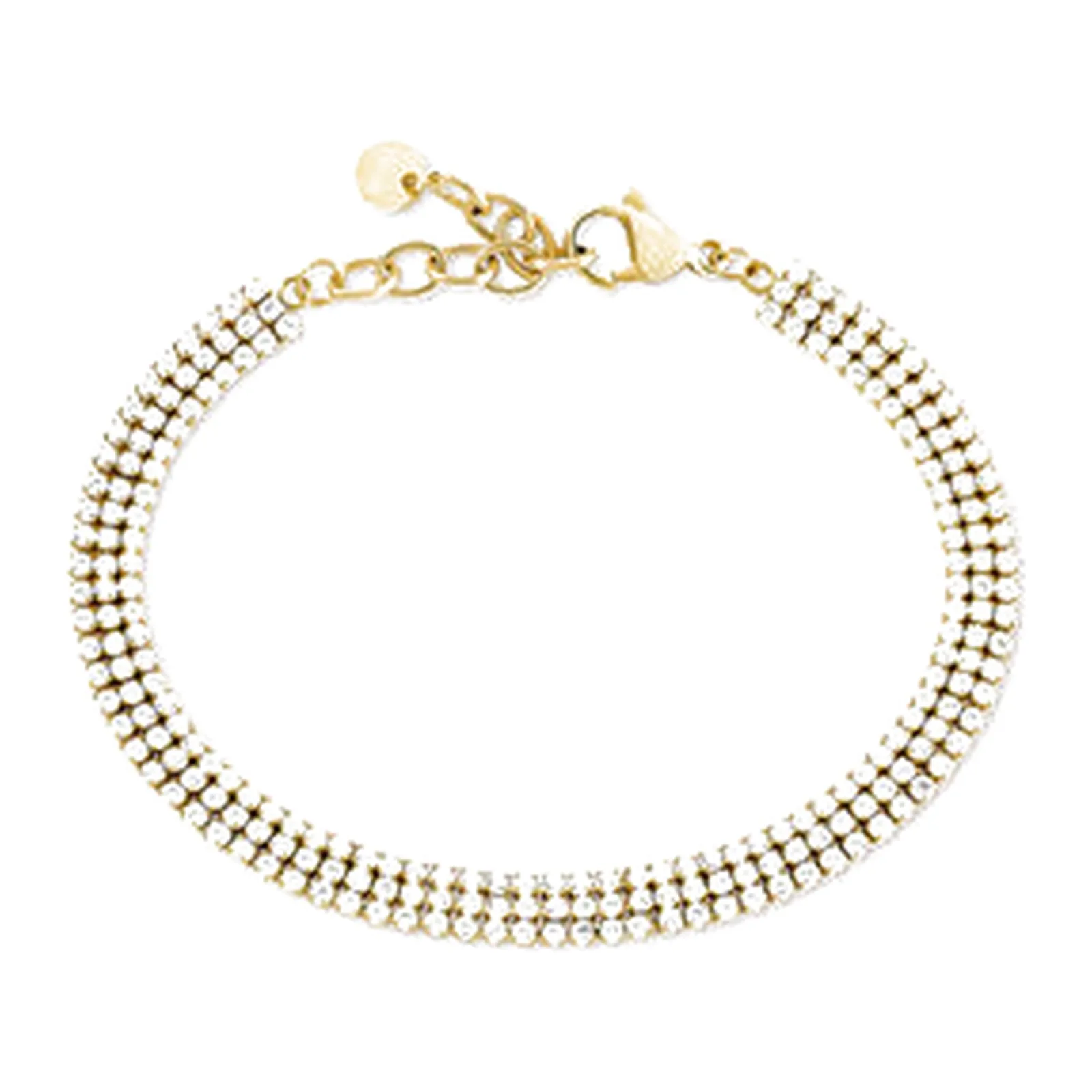 Stroili Aura Collection Bracciale tennis dorato con cubic Acciaio 1699547