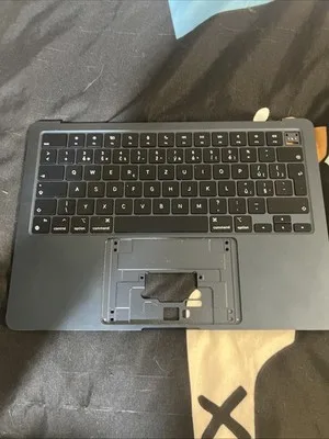 Apple Macbook Air 13” A2681 4074 Tastiera Scocca Midnight Nero A- Qwertz Czech