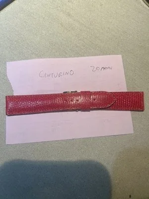 Cinturino per orologio in pelle rossa 20mm 202606101424