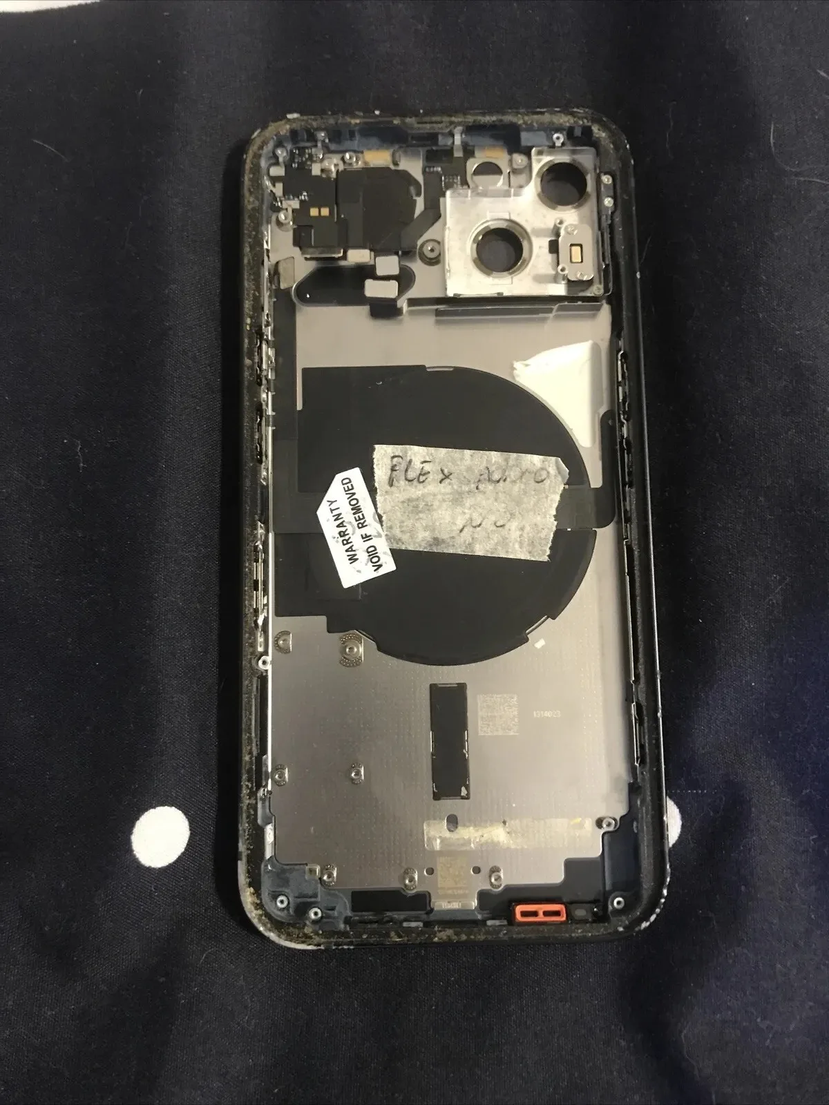 Original Apple Iphone 13 Chassis Lighting Power scocca Nero C Difetto No Flex