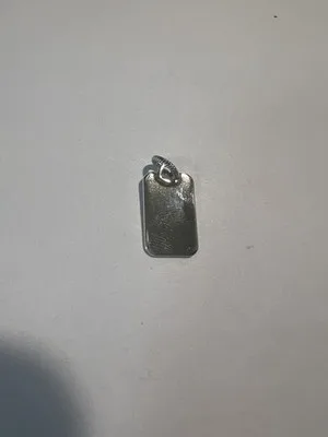 Ciondolo Rettangolare in Argento Sterling 925 da incidere placca - LAB22609302308