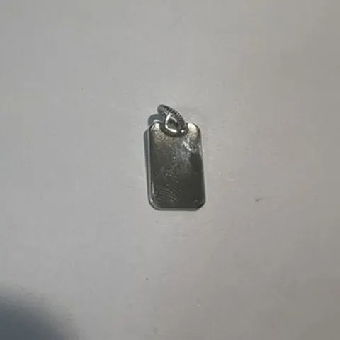 Ciondolo Rettangolare in Argento Sterling 925 da incidere placca - LAB22609302308