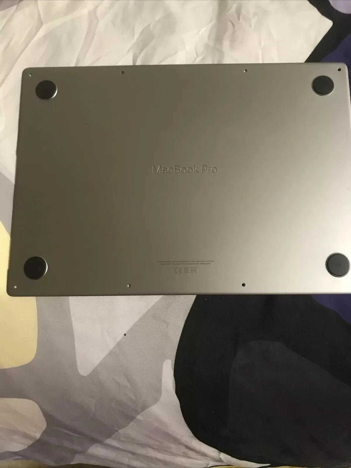 Apple Macbook Pro 14” A2442 A2779 Cover Bottom Coperchio Inferiore Grigio Sidera