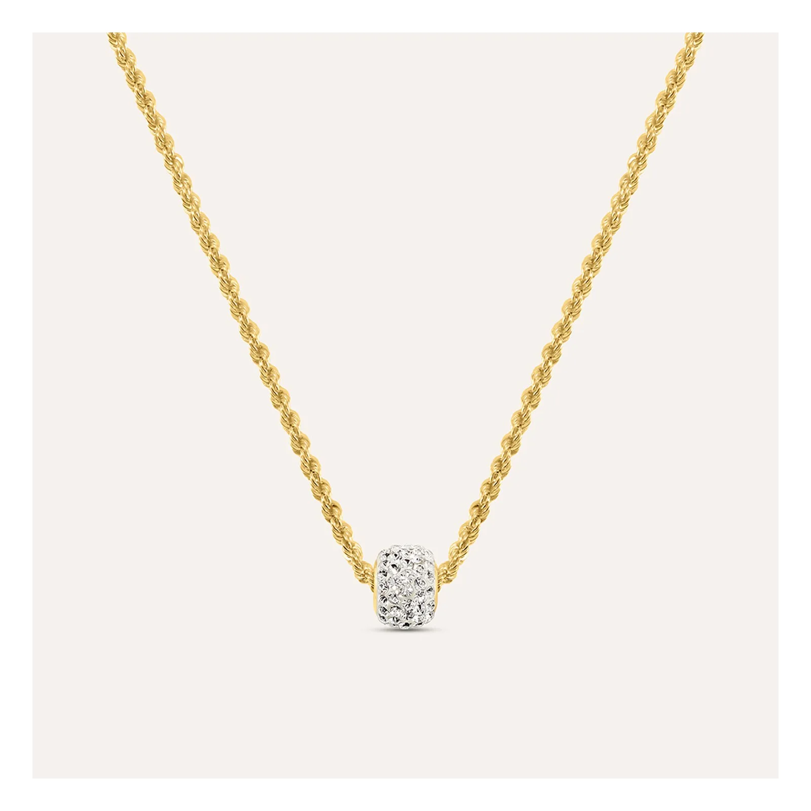 Stroili Christelle Collana corda Veneziana con cristalli Oro 9kt 1438067