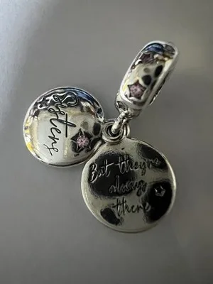 Charm Pendente Sisters in Argento 925 con Cubic Zirconia - LAB22609272135