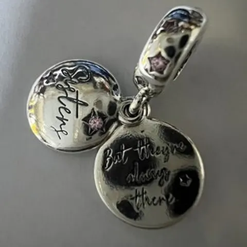 Charm Pendente Sisters in Argento 925 con Cubic Zirconia - LAB22609272135
