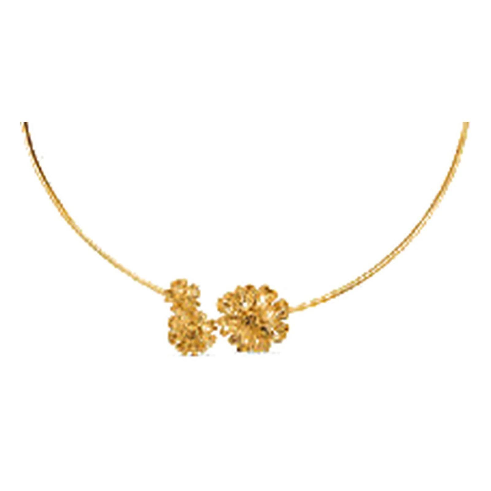 Stroili Radiance Collection Collana rigido dorato con fiore Acciaio 1697587
