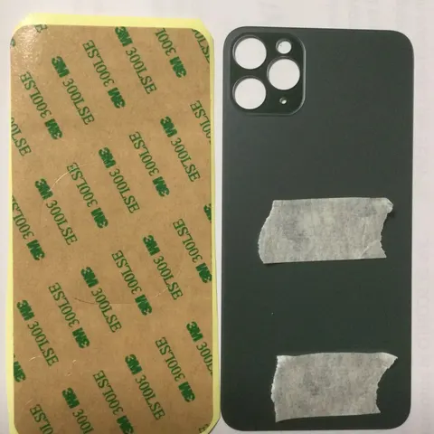 Back vetro Scocca Posteriore Per iPhone 11 Pro Max, Verde Foro Big