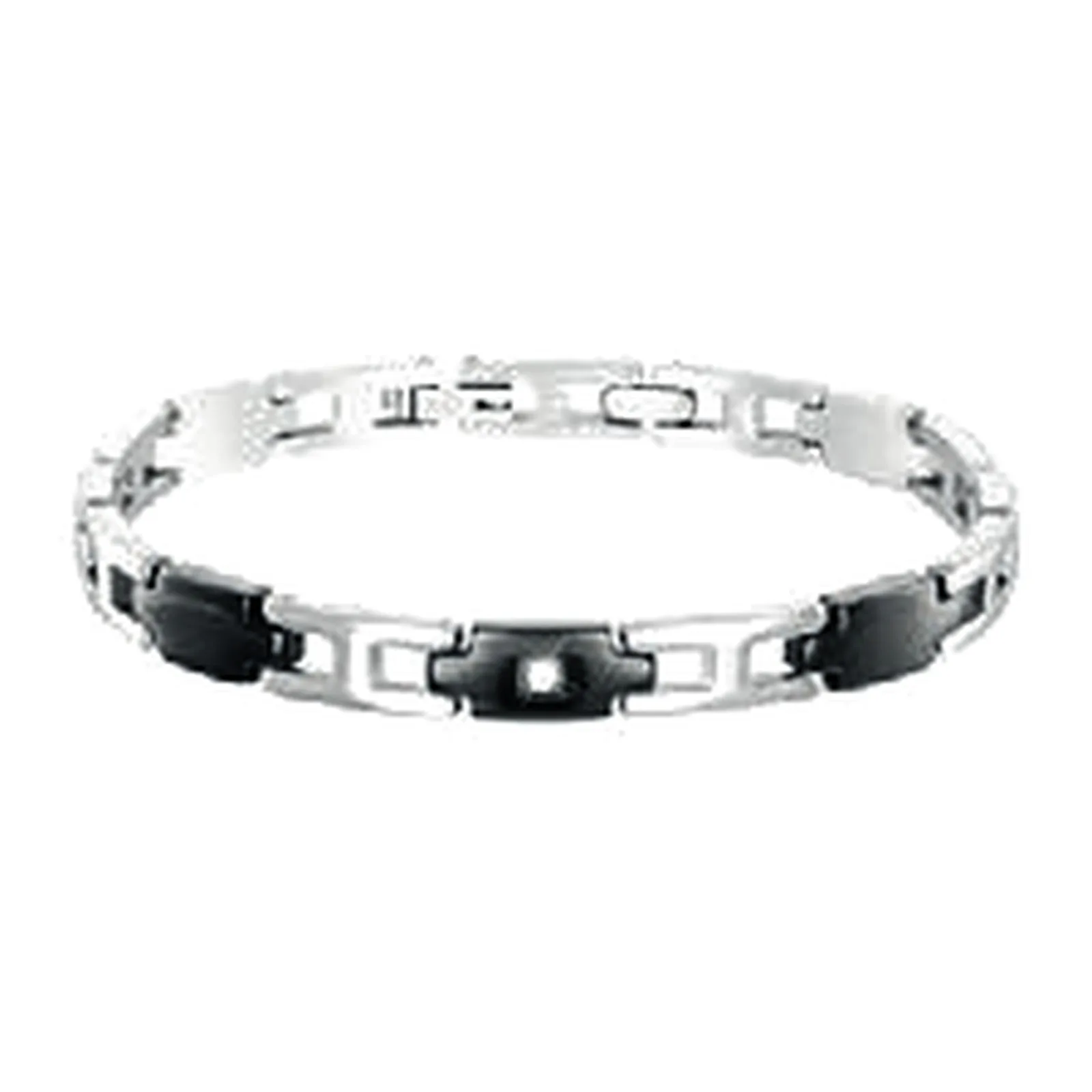Stroili Man Code Bracciale bicolor e zircone Acciaio 1624989
