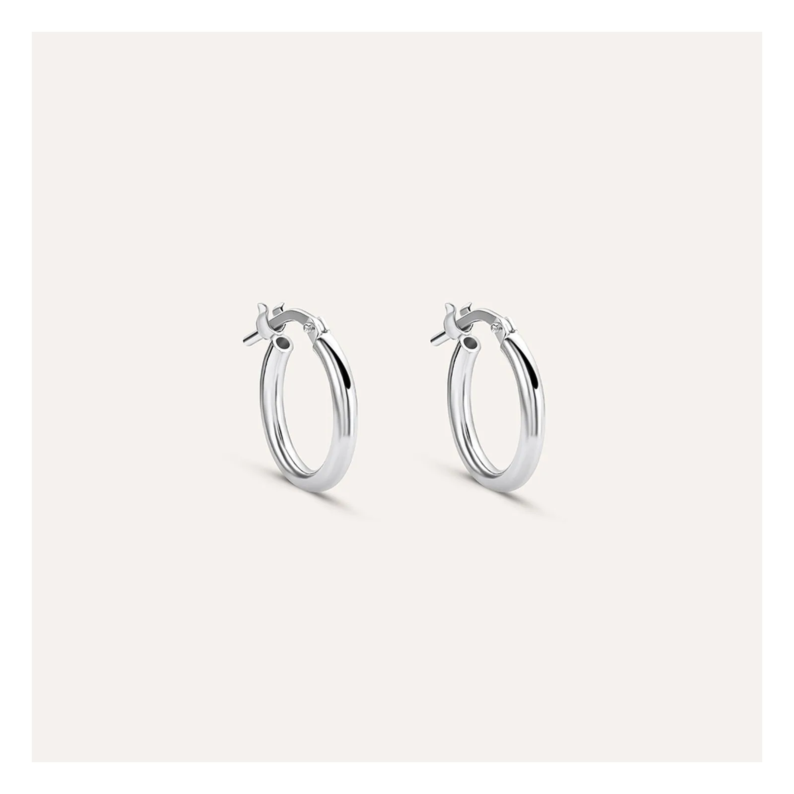 Stroili Silver Collection Orecchini a cerchio tubo liscio Argento 925 1661438