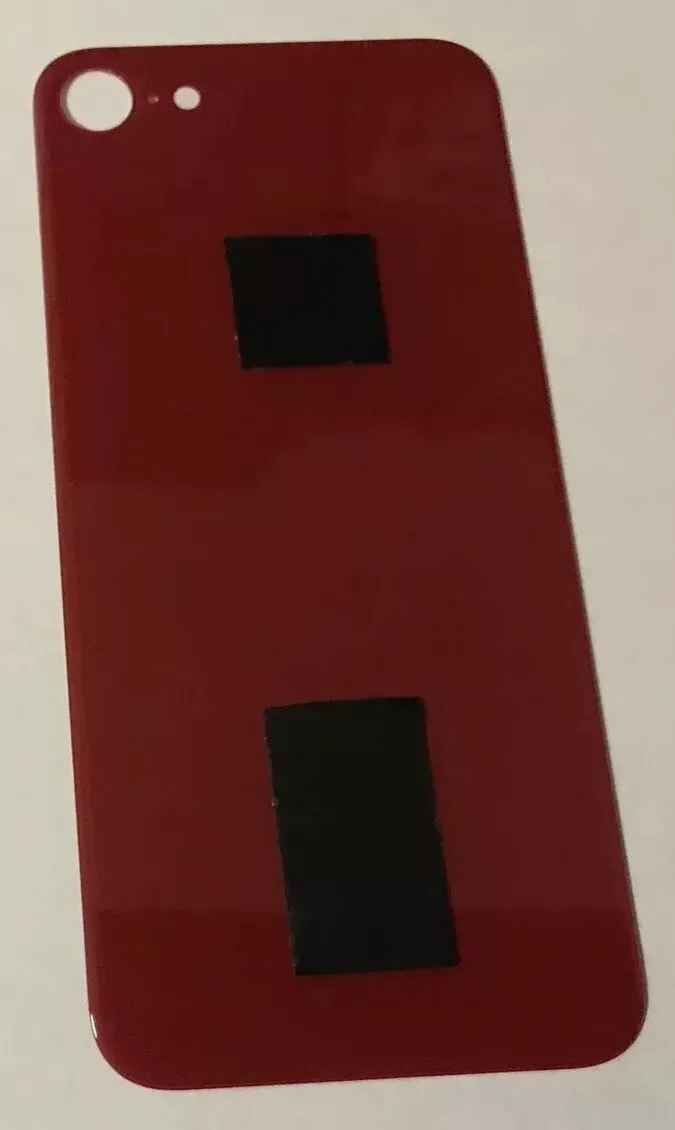 Back vetro Scocca Posteriore Per iPhone 8 Rosso Foro Big