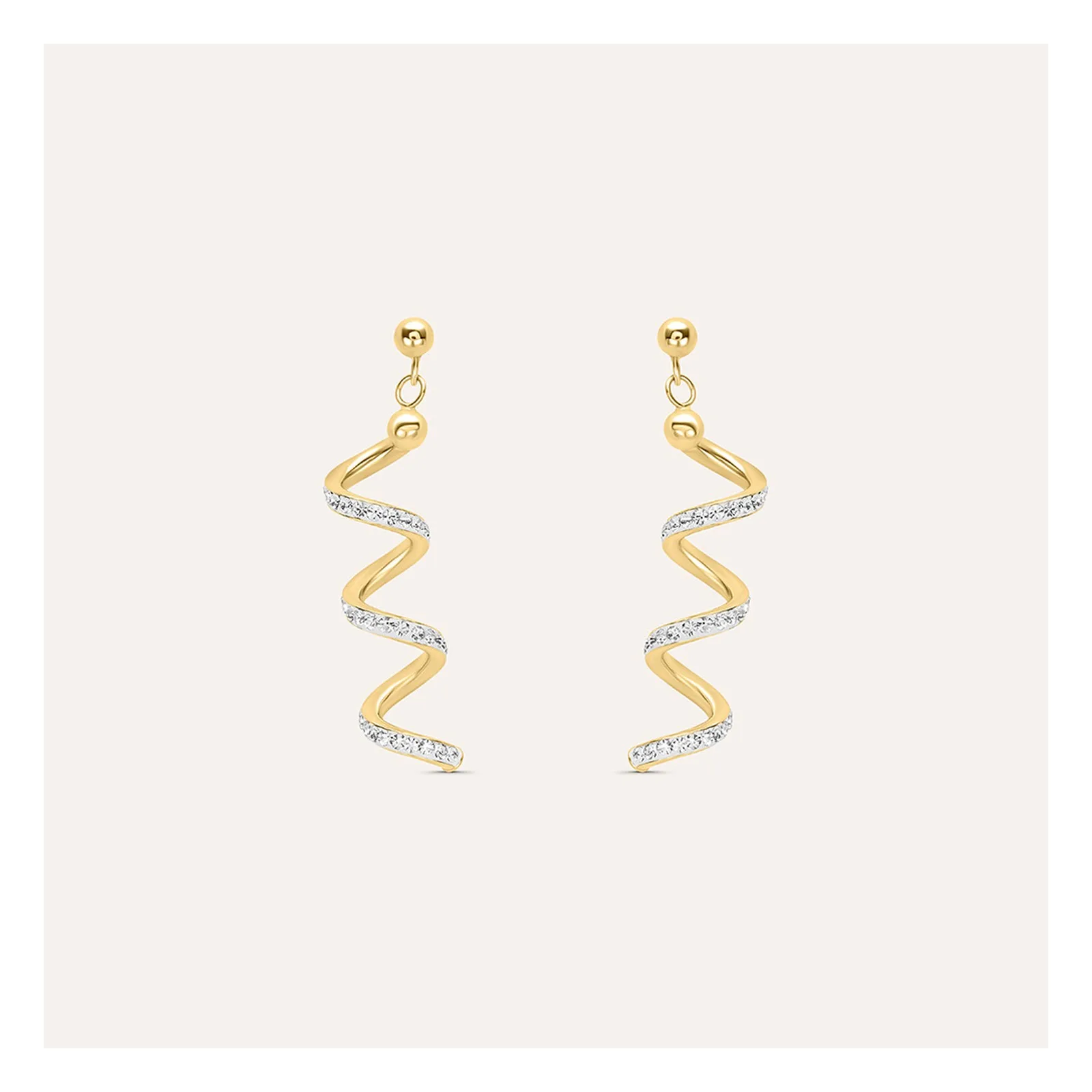 Stroili Christelle Orecchini pendenti con cristalli Oro 9kt 1412310