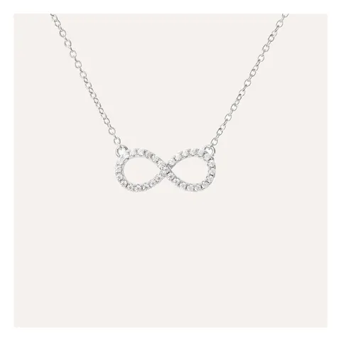 Stroili Silver Moments Collana infinito con cubic zirconia Argento 925 1621691