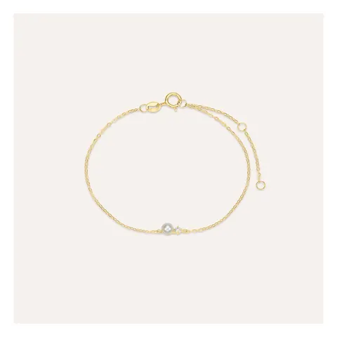 Stroili Gabrielle Bracciale con perla e cubic zirconia Oro 9kt 1427103