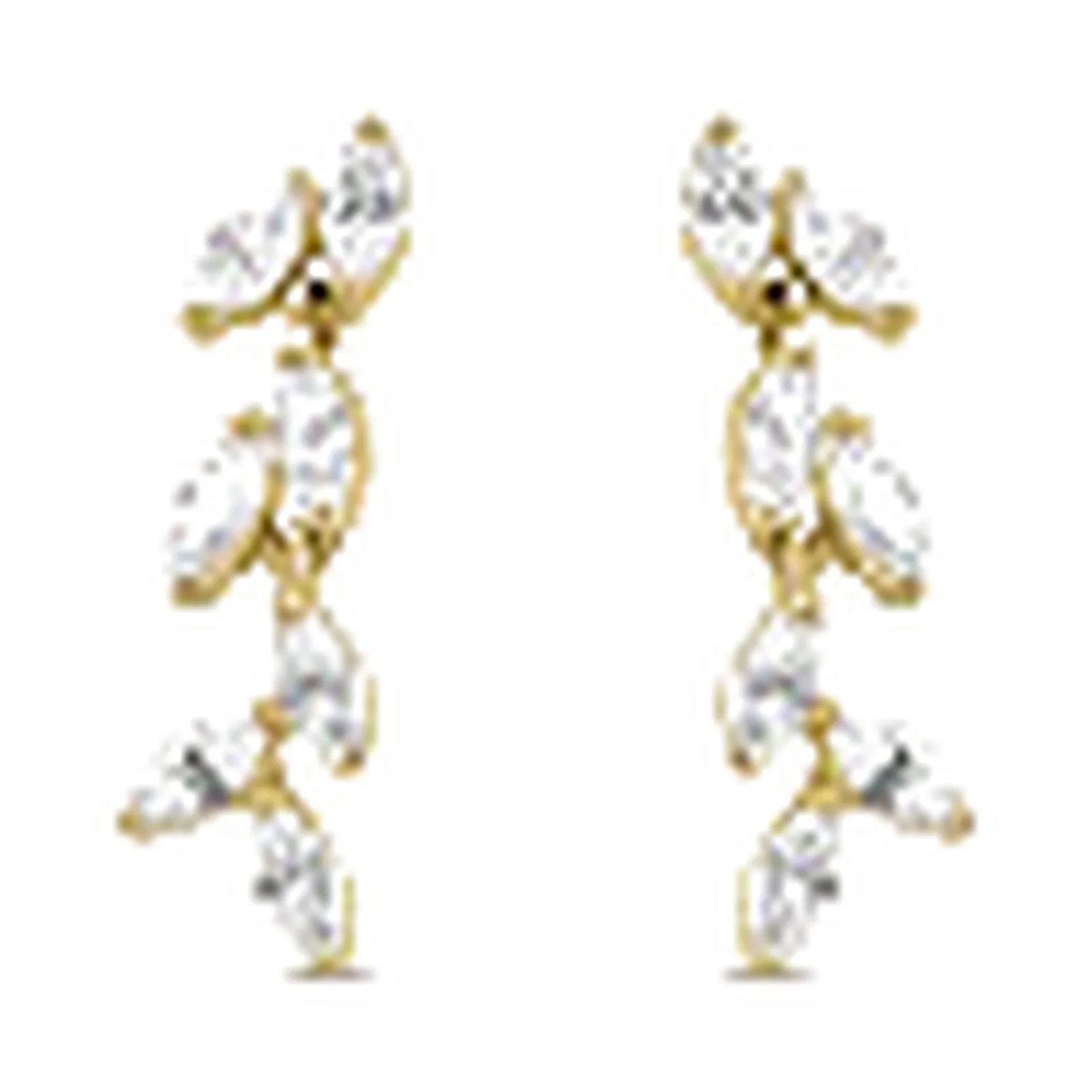 Stroili Claire Orecchini foglia con cubic zirconia Oro 9kt 1436016