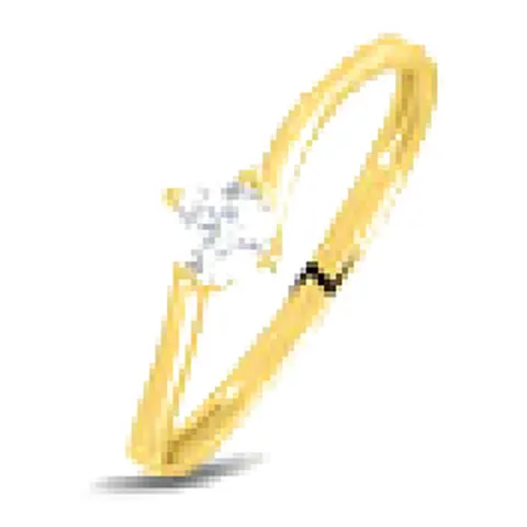 Stroili Claire Anello solitario con cubic zirconia Oro 9kt Misura 20 1416921
