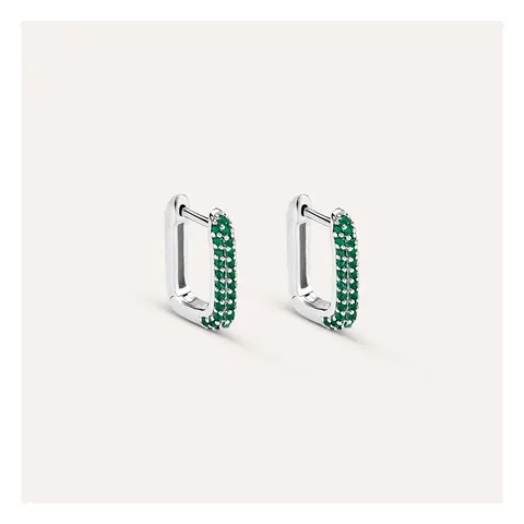 Stroili Silver Rainbow Orecchini clip con cubic zirconia Argento 925 1691428