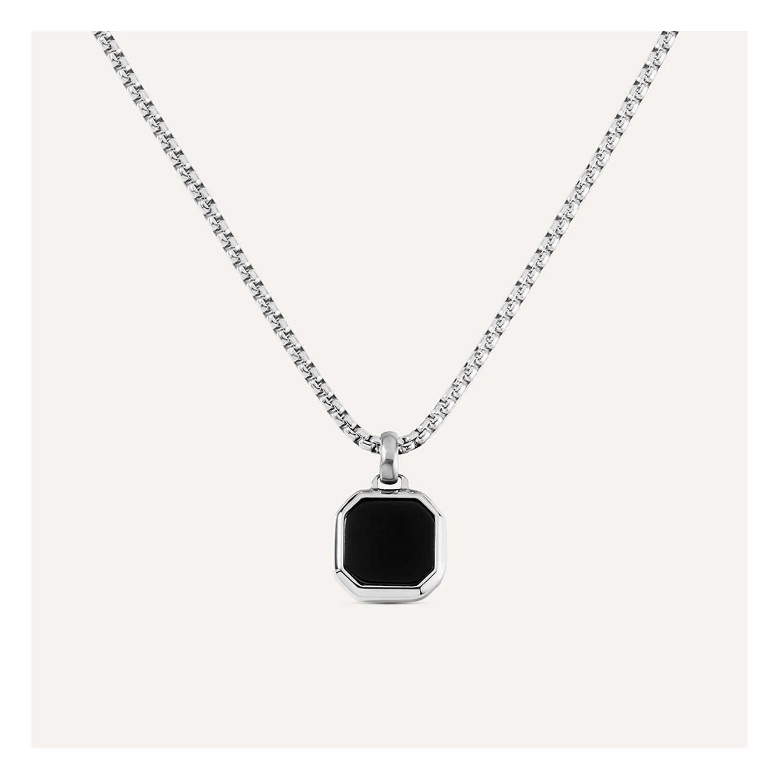 Stroili Man Code Collana con onice Acciaio 1701694